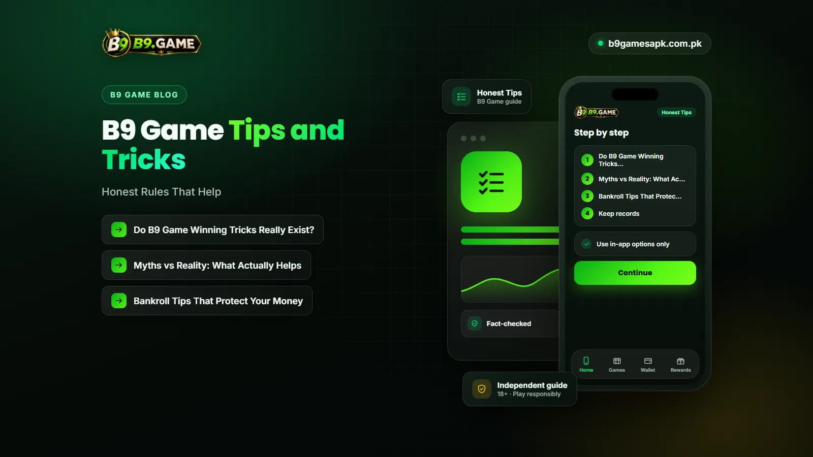Checklist of honest B9 Game tips for budgeting and safer play