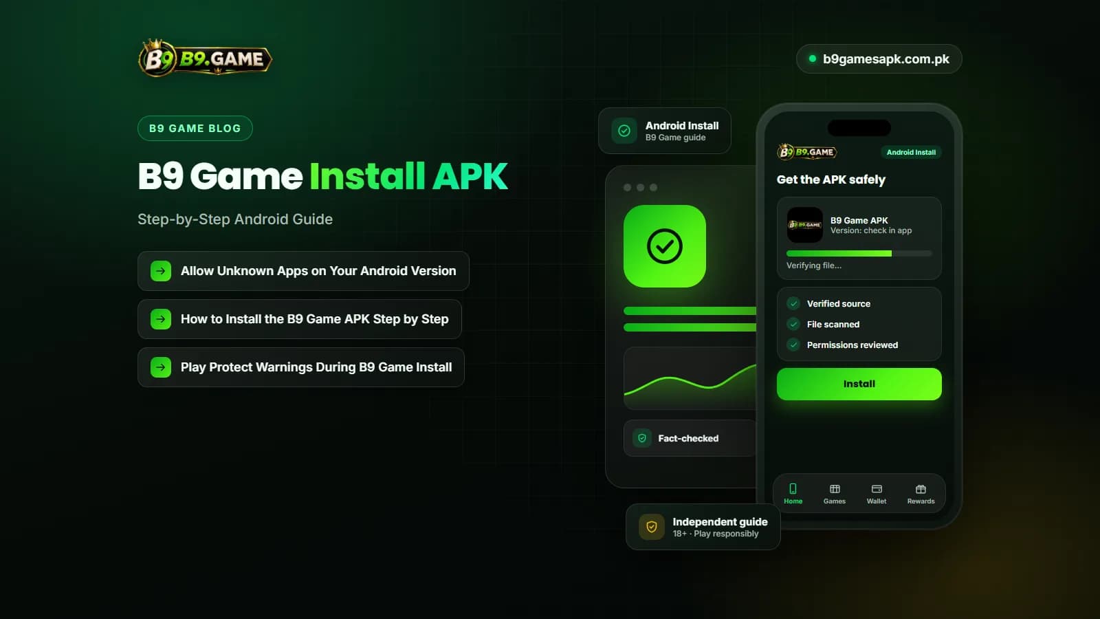 Android Install Installing the B9 Game APK on an Android phone step by step