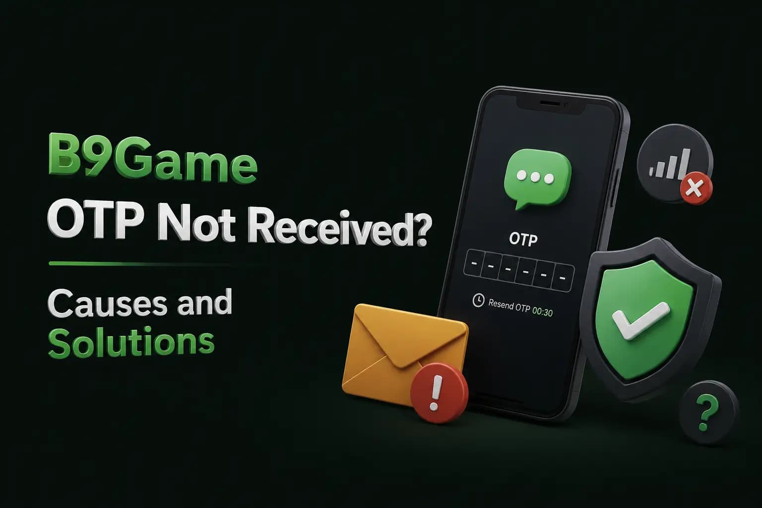 OTP Verification Entering a mobile number to receive a B9Game OTP verification code