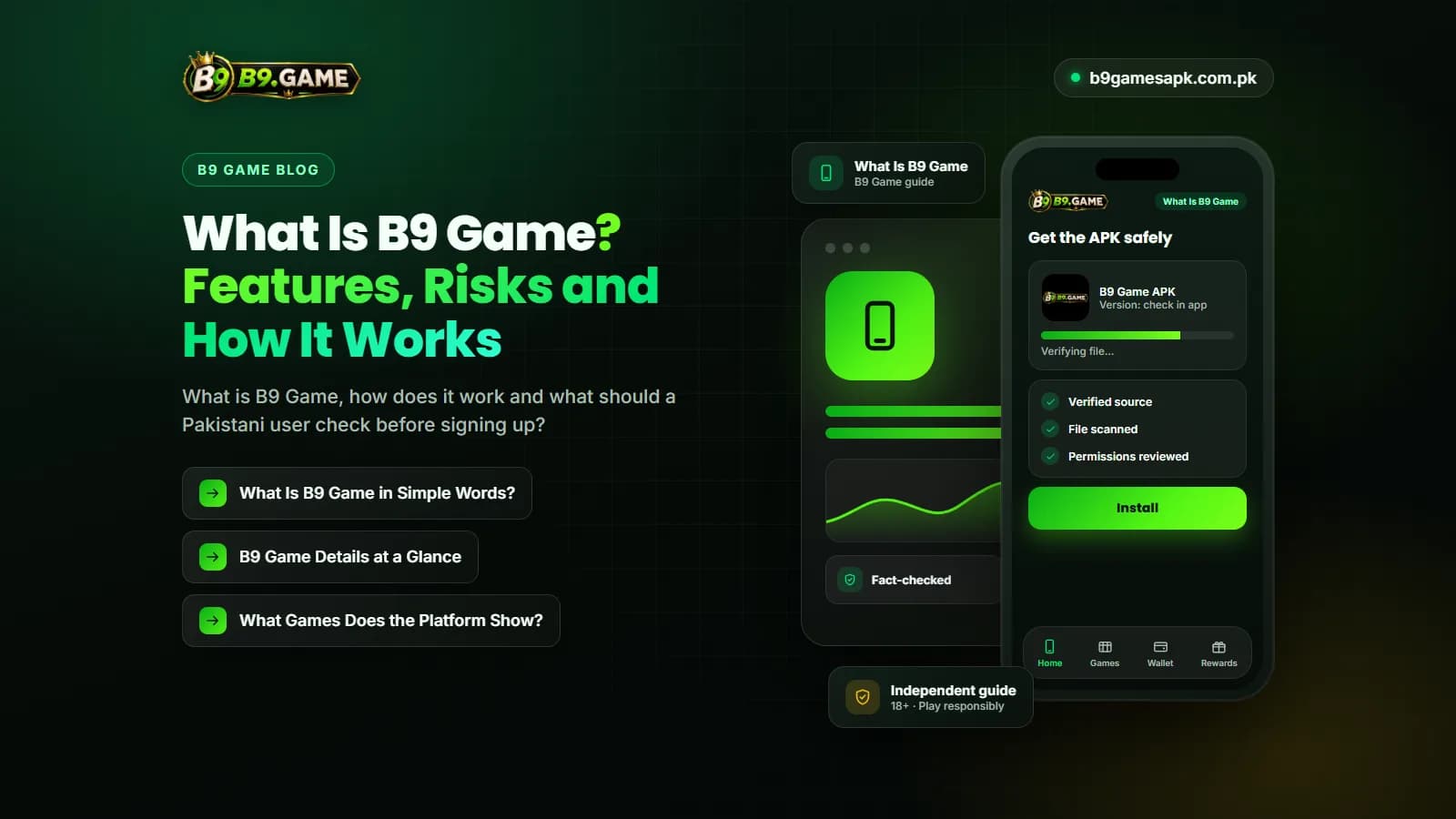 What Is B9 Game Overview of what B9 Game is and how the platform works on a mobile phone