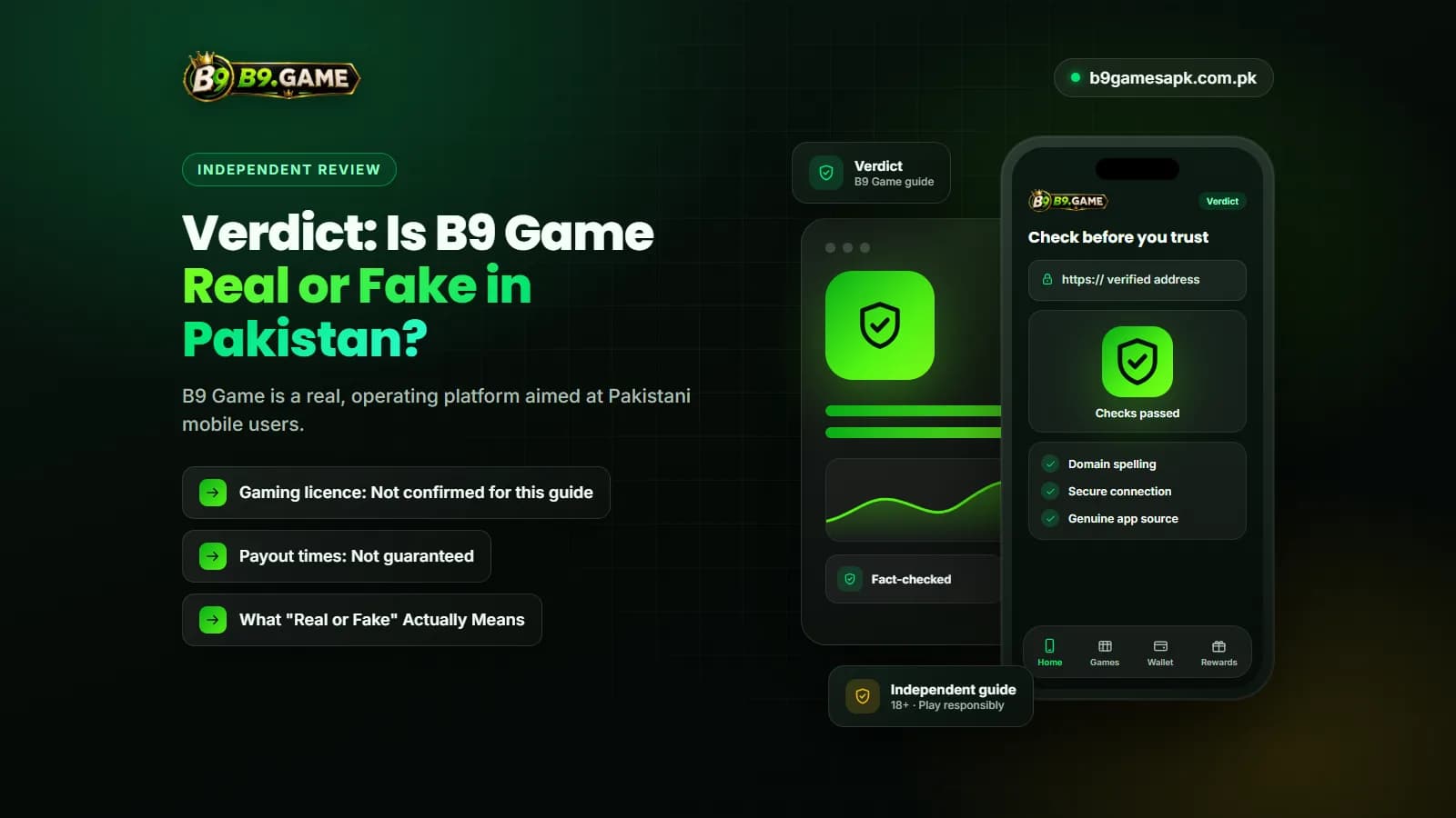 Verdict Balanced verdict on whether B9 Game is real or fake